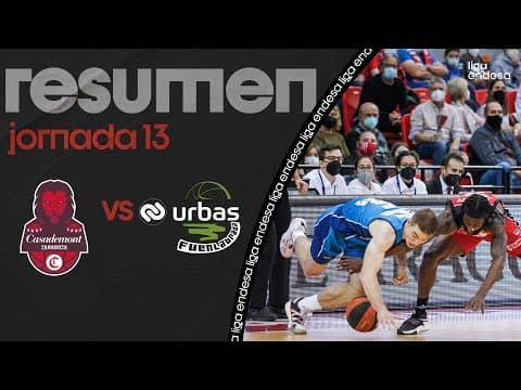 Resumen Casademont Zaragoza 74 - Urbas Fuenlabrada 85 (J13)