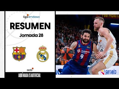 Resumen Barça 85 - Real Madrid 79 (J28)