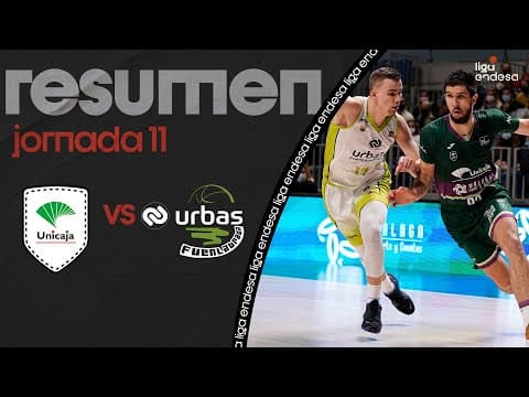 Resumen Unicaja 90 - Urbas Fuenlabrada 86 (J11)