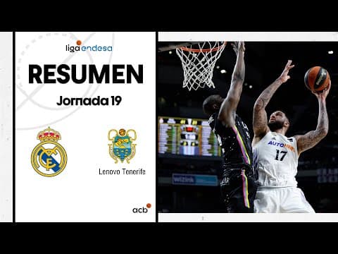 Resumen Real Madrid 88 - Lenovo Tenerife 77 (J19)