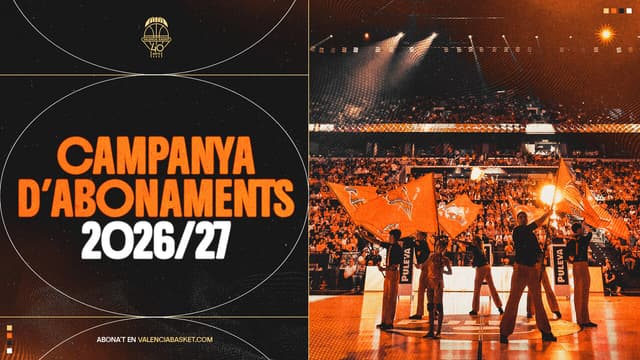 Valencia Basket mantiene los precios en su campaña de abonos 26-27