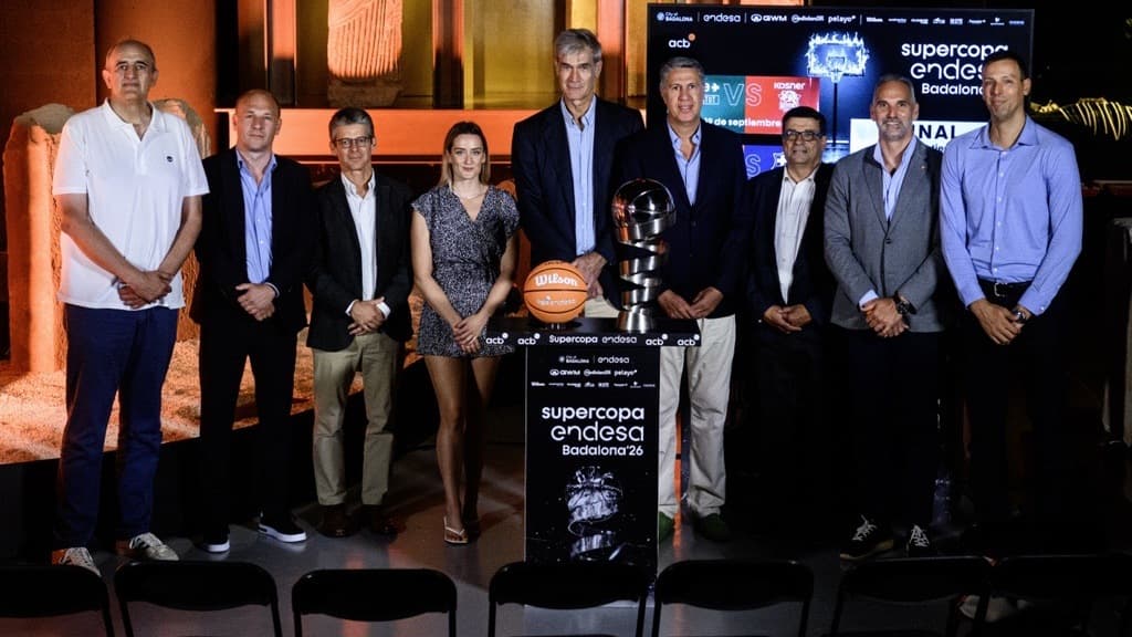 Foto de familia de la Supercopa Endesa Badalona 2026