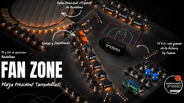 Supercopa Endesa 2026: Una Fan Zone para disfrutar del baloncesto y mucho más