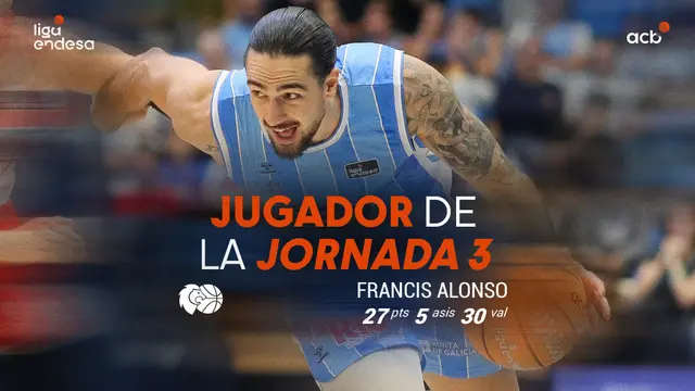 Francis Alonso, Jugador de la Jornada 3 de la Liga Endesa 2026-27