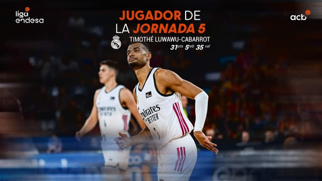 Timothé Luwawu-Cabarrot, Jugador de la Jornada 5 de la Liga Endesa 2026-27