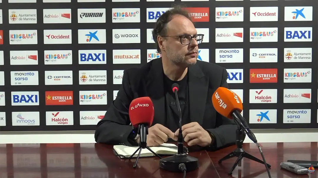 El presidente del Bàsquet Manresa, en rueda de prensa