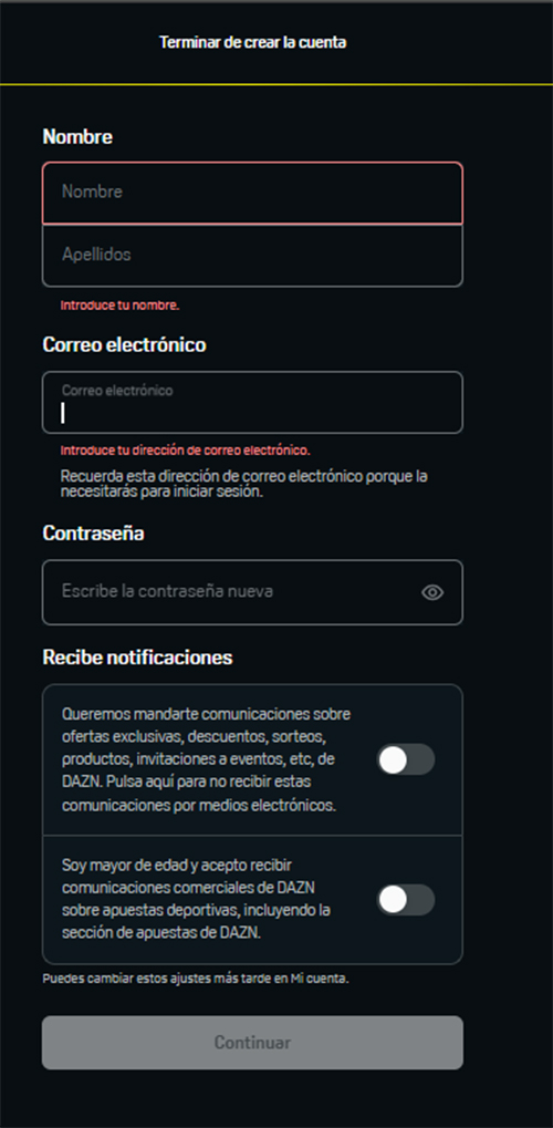 Guía DAZN 2